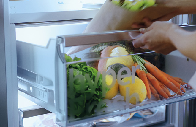 Gemüse in Kühlfach
